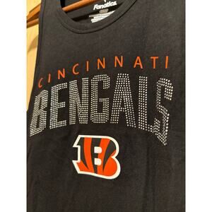 Fanatics Ladies Medium Black Bengals Tank, Rhinestone &‎ Bling, NWT